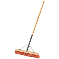 Leonard Fine-Bristle Push Broom, 30-Inch Wide Block