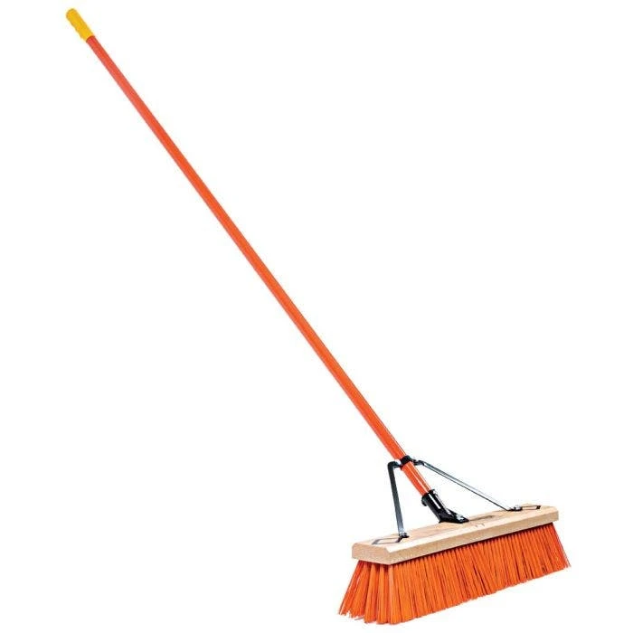 Leonard 24-Inch Heavy-Duty Push Broom With Steel Handle - Image 3