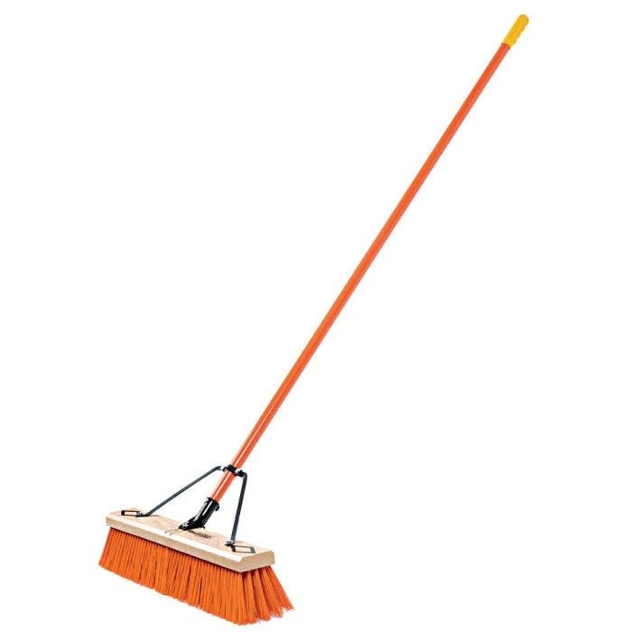 Leonard 24-Inch Heavy-Duty Push Broom With Steel Handle - Image 2