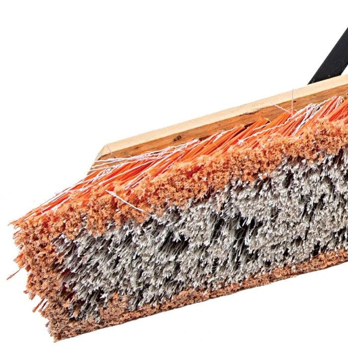 Leonard Fine-Bristle Push Broom, 24-Inch Wide Block With Steel Handle - Image 4