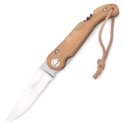 Claude Dozorme - Baroudeur Pocket Knife Corkscrew Olive Wood
