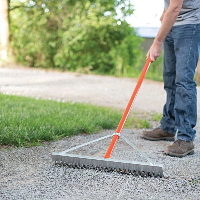 Leonard Aluminum Lawn Rake 24in Wide - Image 3