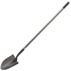 Leonard Contractor-Grade Shovel, Round Point With Fiberglass Handle