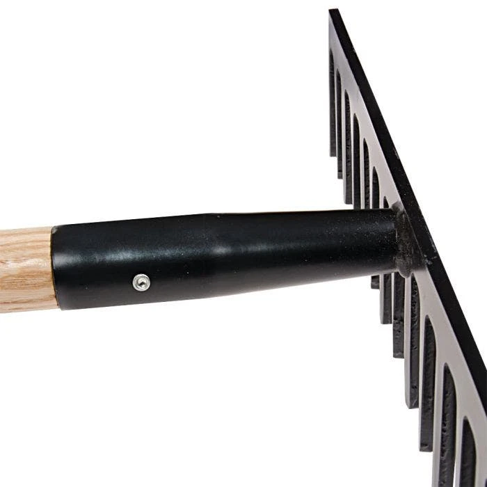 Forged Steel Straight Rake By A.M. Leonard, 16-1/2in Wide X 62in Length, Ash Handle, Lifetime Warranty - Image 2