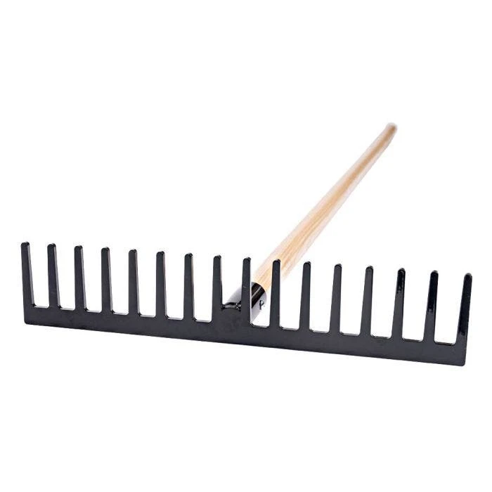 Leonard American-Made Steel Landscape Rake With American Ash Handle - Image 3